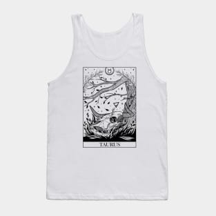 Zodiac sign tarot card Taurus Tank Top